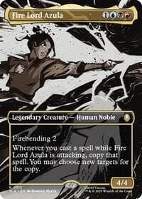 Fire Lord Azula (0313) (Borderless) - Avatar: The Last Airbender - Magic: The Gathering card