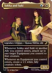 Sokka and Suki (Borderless) - Avatar: The Last Airbender: Eternal-Legal - Magic: The Gathering card