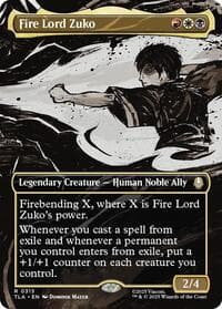 Fire Lord Zuko (Borderless) - Avatar: The Last Airbender - Magic: The Gathering card