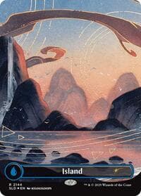 Island (2144) - Secret Lair Drop Series - Magic: The Gathering card