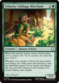 Unlucky Cabbage Merchant - Avatar: The Last Airbender - Magic: The Gathering card