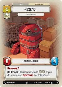 B2EMO - That's Two Lies (Foil) - Secrets of Power: Weekly Play Promos - Star Wars: Unlimited card