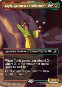 Toph, Greatest Earthbender (Borderless) - Avatar: The Last Airbender: Eternal-Legal - Magic: The Gathering card