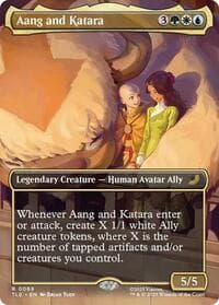 Aang and Katara (Borderless) - Avatar: The Last Airbender: Eternal-Legal - Magic: The Gathering card