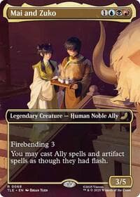 Mai and Zuko (Borderless) - Avatar: The Last Airbender: Eternal-Legal - Magic: The Gathering card