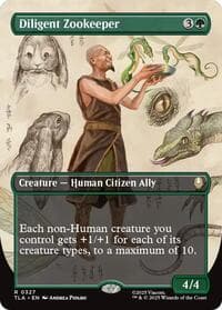 Diligent Zookeeper (Borderless) - Avatar: The Last Airbender - Magic: The Gathering card