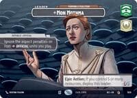 Mon Mothma - Forming a Coalition (Showcase) - Secrets of Power - Star Wars: Unlimited card