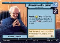 Chancellor Palpatine - How Liberty Dies (Hyperspace) - Secrets of Power - Star Wars: Unlimited card