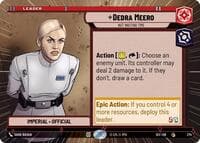 Dedra Meero - Not Wasting Time (Hyperspace) - Secrets of Power - Star Wars: Unlimited card