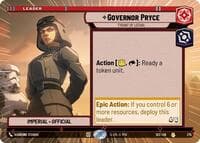 Governor Pryce - Tyrant of Lothal (Hyperspace) - Secrets of Power - Star Wars: Unlimited card