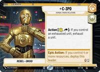 C-3PO - Human-Cyborg Relations (Hyperspace) - Secrets of Power - Star Wars: Unlimited card