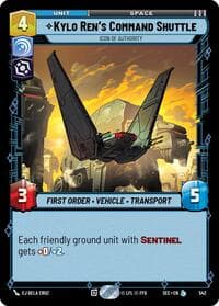 Kylo Ren's Command Shuttle - Icon of Authority (Foil) - Secrets of Power - Star Wars: Unlimited card