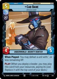 Cad Bane - Impressed Now? (Foil) - Secrets of Power - Star Wars: Unlimited card