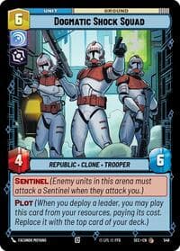 Dogmatic Shock Squad (Foil) - Secrets of Power - Star Wars: Unlimited card