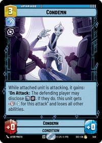 Condemn (Foil) - Secrets of Power - Star Wars: Unlimited card