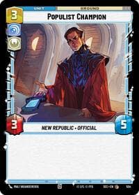 Populist Champion (Foil) - Secrets of Power - Star Wars: Unlimited card