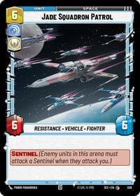 Jade Squadron Patrol (Foil) - Secrets of Power - Star Wars: Unlimited card