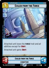 Exiled from the Force (Foil) - Secrets of Power - Star Wars: Unlimited card