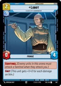 Lobot - Cloud City Coordinator (Foil) - Secrets of Power - Star Wars: Unlimited card