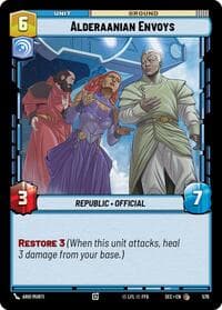 Alderaanian Envoys (Foil) - Secrets of Power - Star Wars: Unlimited card
