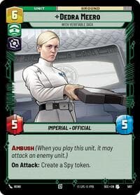 Dedra Meero - With Verifiable Data (Foil) - Secrets of Power - Star Wars: Unlimited card