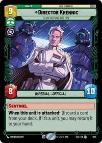 Director Krennic - I Lose Nothing But Time (Foil) - Secrets of Power - Star Wars: Unlimited card