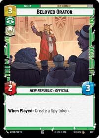 Beloved Orator (Foil) - Secrets of Power - Star Wars: Unlimited card