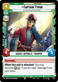Captain Typho - All Necessary Precautions (Foil) - Secrets of Power - Star Wars: Unlimited card
