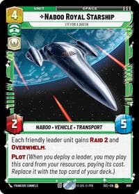 Naboo Royal Starship - Fit For A Queen (Foil) - Secrets of Power - Star Wars: Unlimited card