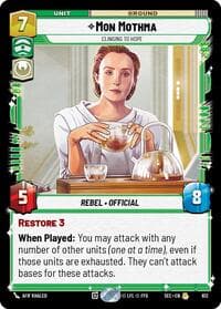 Mon Mothma - Clinging to Hope (Foil) - Secrets of Power - Star Wars: Unlimited card