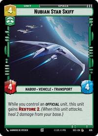 Nubian Star Skiff (Foil) - Secrets of Power - Star Wars: Unlimited card