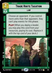 Trade Route Taxation (Foil) - Secrets of Power - Star Wars: Unlimited card