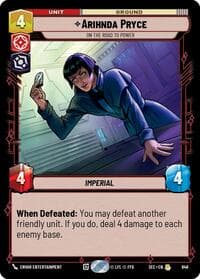 Arihnda Pryce - On the Road to Power (Foil) - Secrets of Power - Star Wars: Unlimited card