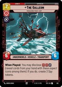 The Galleon - Marauding Pirate Ship (Foil) - Secrets of Power - Star Wars: Unlimited card