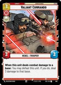 Valiant Commando (Foil) - Secrets of Power - Star Wars: Unlimited card