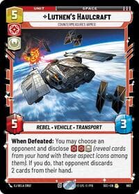 Luthen's Haulcraft - Countermeasures Armed (Foil) - Secrets of Power - Star Wars: Unlimited card
