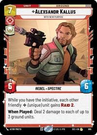 Alexsandr Kallus - With New Purpose (Foil) - Secrets of Power - Star Wars: Unlimited card