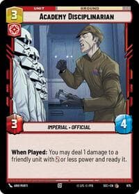 Academy Disciplinarian (Foil) - Secrets of Power - Star Wars: Unlimited card