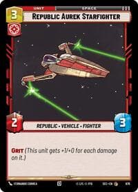 Republic Aurek Starfighter (Foil) - Secrets of Power - Star Wars: Unlimited card
