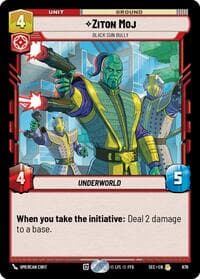 Ziton Moj - Black Sun Bully (Foil) - Secrets of Power - Star Wars: Unlimited card
