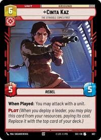 Cinta Kaz - The Struggle Comes First (Foil) - Secrets of Power - Star Wars: Unlimited card