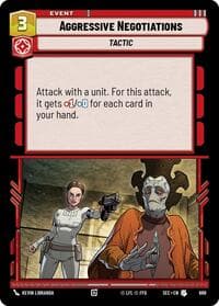 Aggressive Negotiations (Foil) - Secrets of Power - Star Wars: Unlimited card