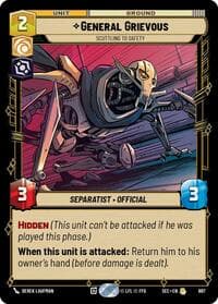 General Grievous - Scuttling to Safety (Foil) - Secrets of Power - Star Wars: Unlimited card