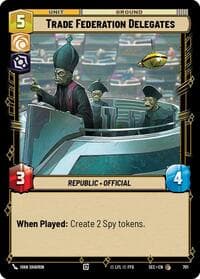 Trade Federation Delegates (Foil) - Secrets of Power - Star Wars: Unlimited card