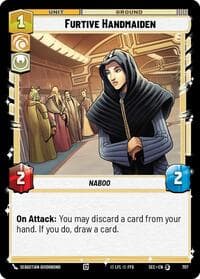 Furtive Handmaiden (Foil) - Secrets of Power - Star Wars: Unlimited card