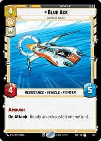 Blue Ace - Colorful Racer (Foil) - Secrets of Power - Star Wars: Unlimited card
