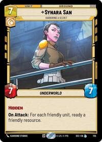 Synara San - Harboring a Secret (Foil) - Secrets of Power - Star Wars: Unlimited card