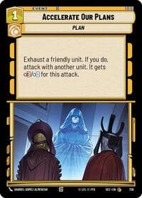 Accelerate Our Plans (Foil) - Secrets of Power - Star Wars: Unlimited card
