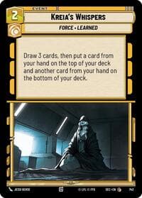 Kreia's Whispers (Foil) - Secrets of Power - Star Wars: Unlimited card