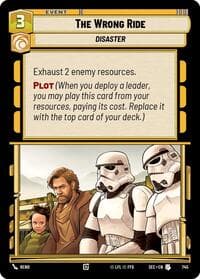 The Wrong Ride (Foil) - Secrets of Power - Star Wars: Unlimited card